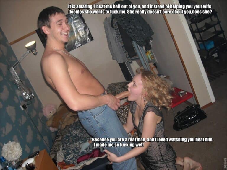 After Beating You He Pulled Huge Dick in Front of Your Wife