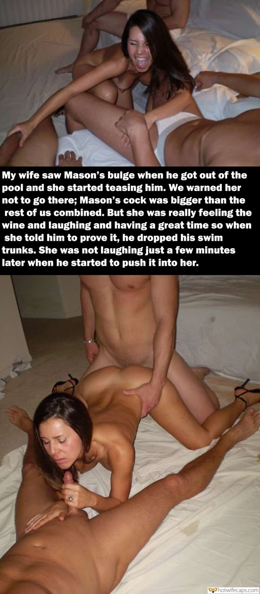 hot wife gangbang before after