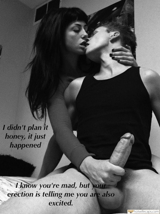 Handjob Dirty Talk Cheating hotwife caption: I didn’t plan it honey, it just happened I know you’re mad, but your erection is telling me you are also excited. Kiss and Handjob Go Perfectly Together
