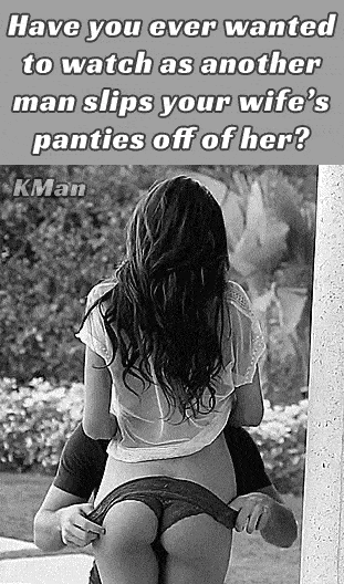 hotwife cuckold hotwife caption wet brunette gets her panties stripped outdoors