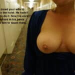 wife flashing dare