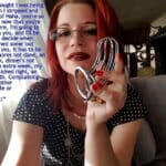 Redhead Covered With Jizz Holding Stiff Cock in Hand