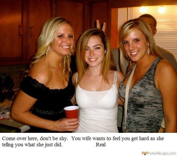 hotwife cuckold hotwife caption three lovely blondes posing in cute outfits