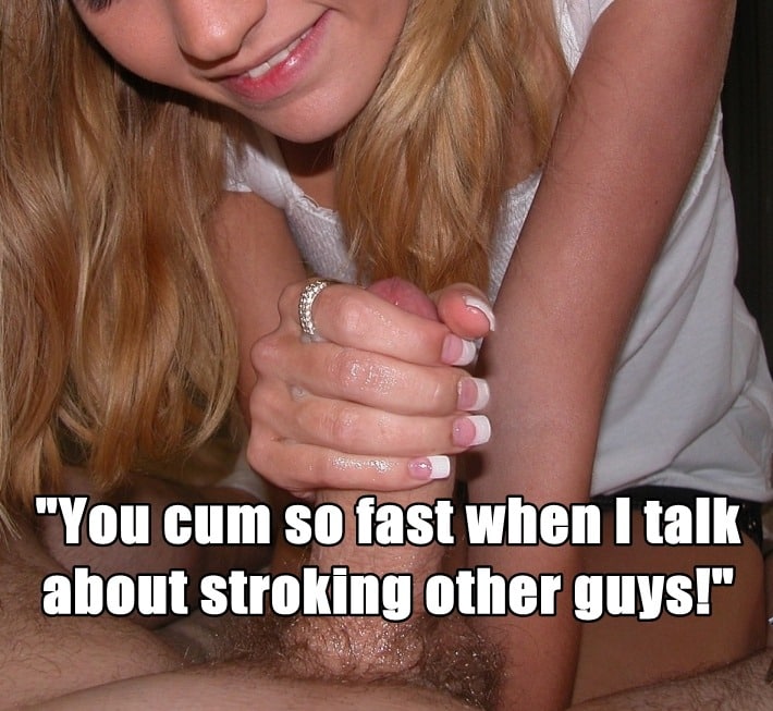 Handjob Dirty Talk hotwife caption: “You cum so fast when I talk about stroking other guys!” porn ashley memes eat cum My GF’s French Manicure Looks Nice on Everyone’s Cock