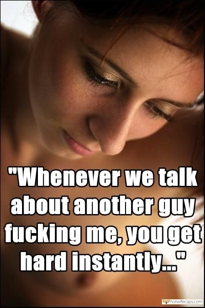 dirty talk hotwife caption I am busted, she now knows that I am cuckold