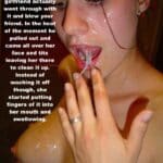 cum cleanup captions