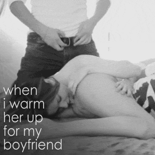 Threesome Gifs Cuckquean hotwife caption: when i warm her up for my boyfriend