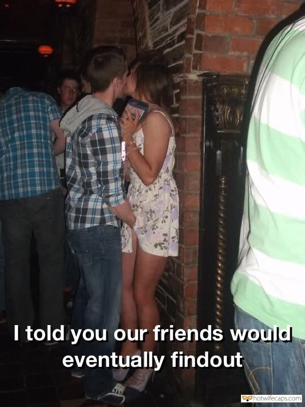 my favourite hotwife caption A young couple making out in party