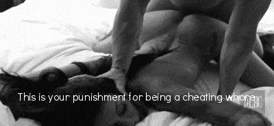 Gifs hotwife caption: This is your punishment for being a cheating whorer She Deserves to Get Punished Every Night