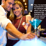 business trip porn captions