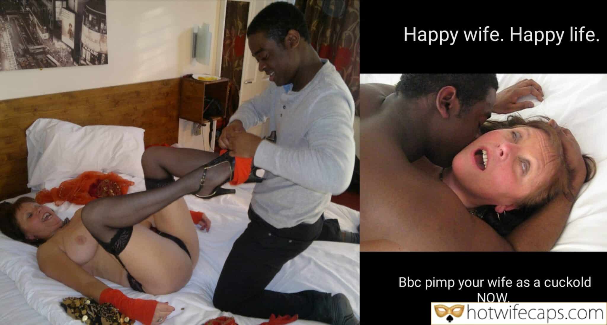 Wife Sharing Cum Slut BBC hotwife caption: Happy wife. Happy life. Bbc pimp your wife as a cuckold NOW. Mature Wife Happy With Younger BBC