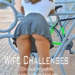 Girl Without Panties Gets on a Bike