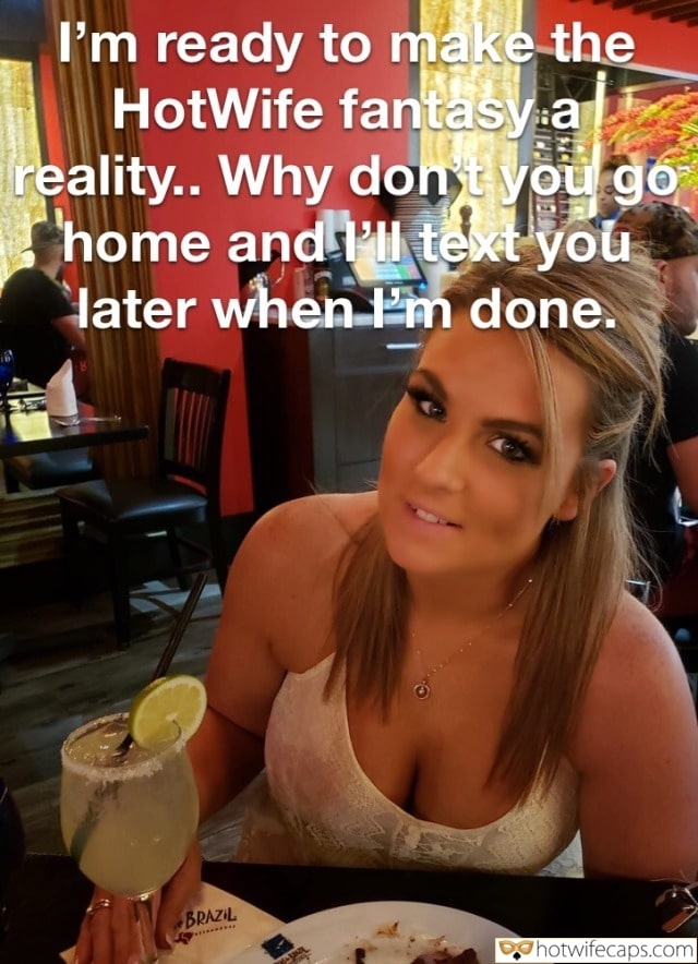 Wife Sharing Sexy Memes Public Cuckold Cleanup Cheating hotwife caption: I’m ready to make the HotWife fantasy a reality… Why don’t you go home and I’ll text you later when I’m done. Nasty Blonde Drinks a Big Cocktail
