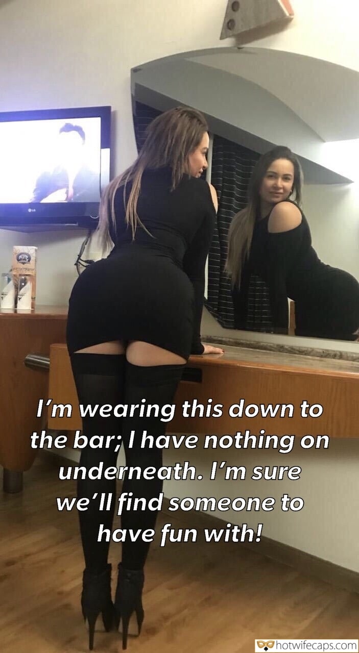 Vacation Sexy Memes Cheating hotwife caption: I’m wearing this down to the bar; I have nothing on underneath. I’m sure we’ll find someone to have fun with! pawg hotwife caption Hot Wifey Is Ready to Go
