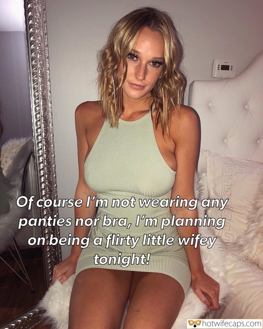 Wife Sharing Sexy Memes No Panties Cheating Bottomless hotwife caption: Of course I’m not wearing any panties nor bra, I’m planning on being a flirty little wifey tonight! blonde wife cheats on hot date with black guy Sexy Blonde in White