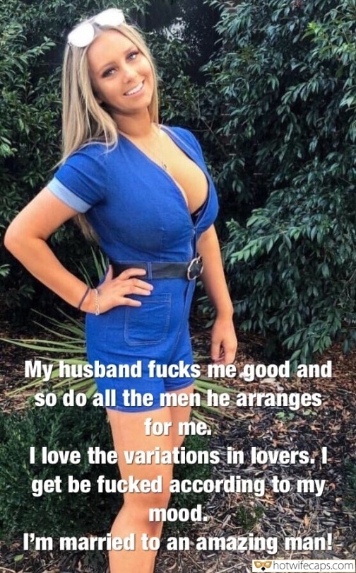 Wife Sharing Sexy Memes Cuckold Cleanup Cheating hotwife caption: My husband fucks me good and so do all the men he arranges for me I love the variations in lovers. I get be fucked according to my mood I’m married to an amazing man! Juicy Blondes Beautiful Figure