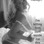 blonde creampie caption