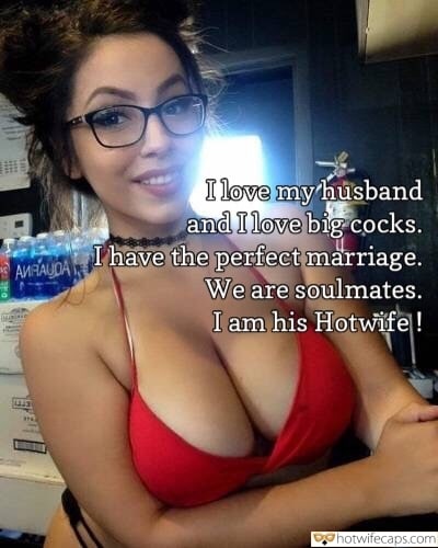 Wife Sharing Sexy Memes Cuckold Cleanup Cheating Bigger Cock hotwife caption: I love my husband and I love big cocks. I have the perfect marriage. We are soulmates. I am his Hotwife! Big Boobed Wifey in Red Dress