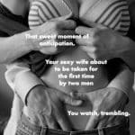 bdsm threesome caption