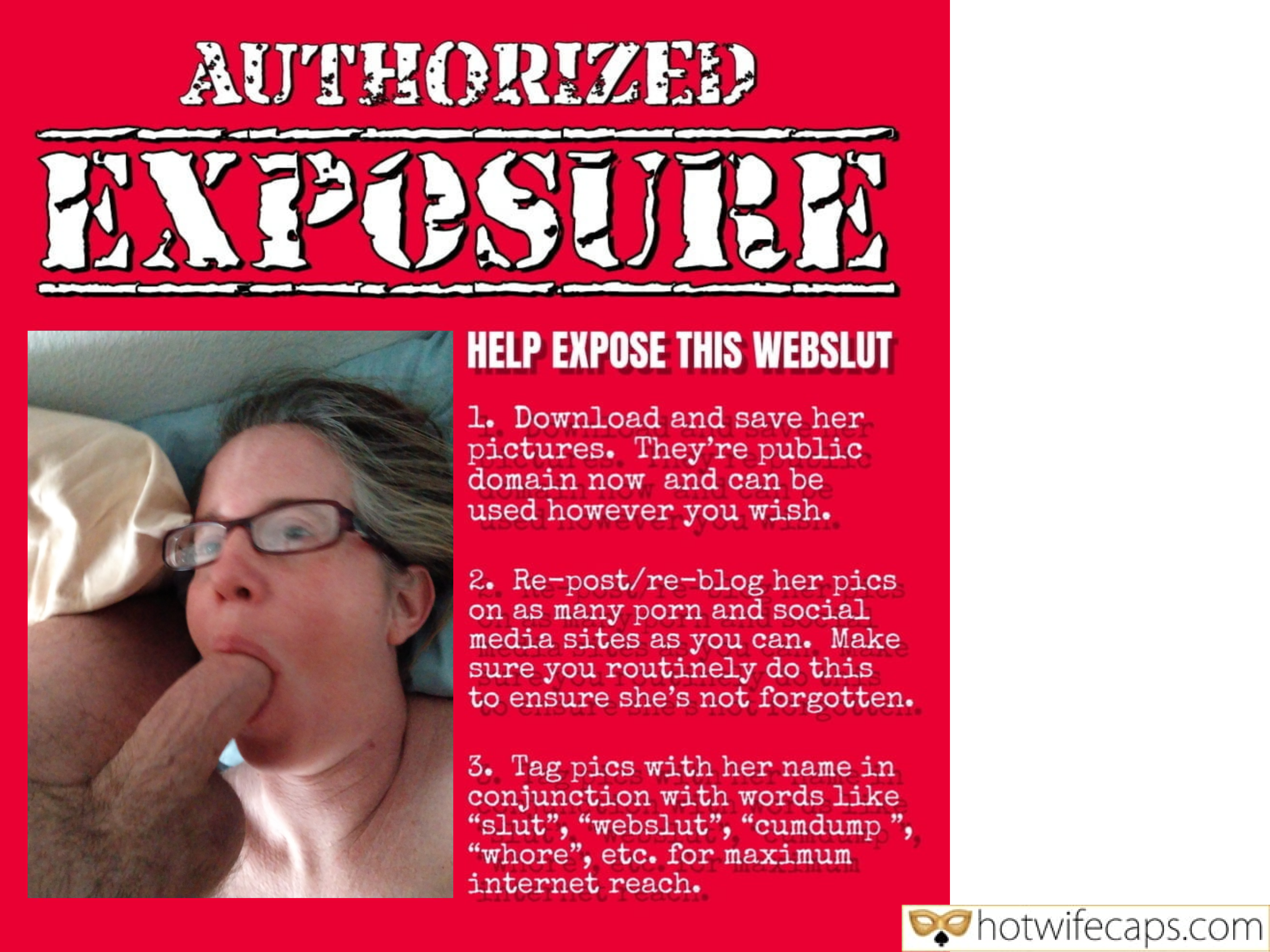 submitted by users my favourite make up wife flashing hotwife challenge cuckold bully cuckold bull  hotwife caption Here is an info list about a webslut