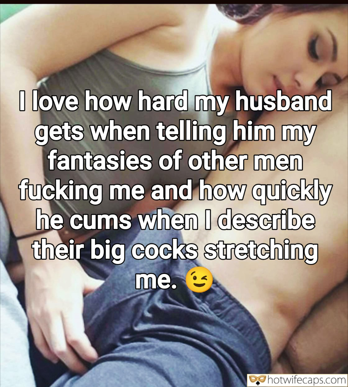 wifesharing wife masturbating cuckold humiliation wife handjob dirty talk cuckold stories pussy licking cheating captions bigger dick  hotwife caption I love how hard my husband gets 