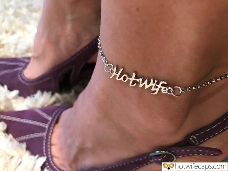 submitted by users my favourite wife flashing hotwife anklet  hotwife caption Just a new anklet for vacation...