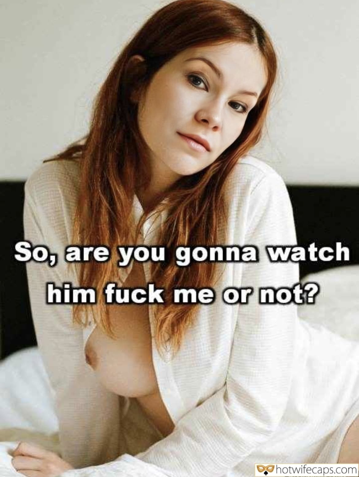 wifesharing submitted by users make up dirty talk cuckold stories  hotwife caption She does like to put on a show