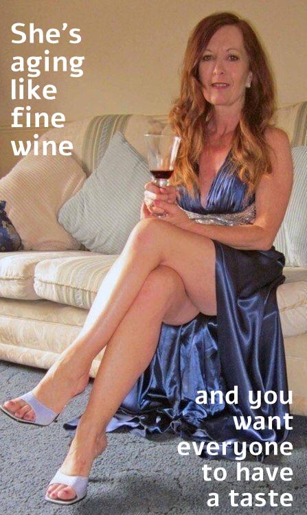 wifesharing submitted by users hotwife cuckold my favourite cuckold humiliation make up wife flashing dirty talk  hotwife caption Shes aging like fine wine 