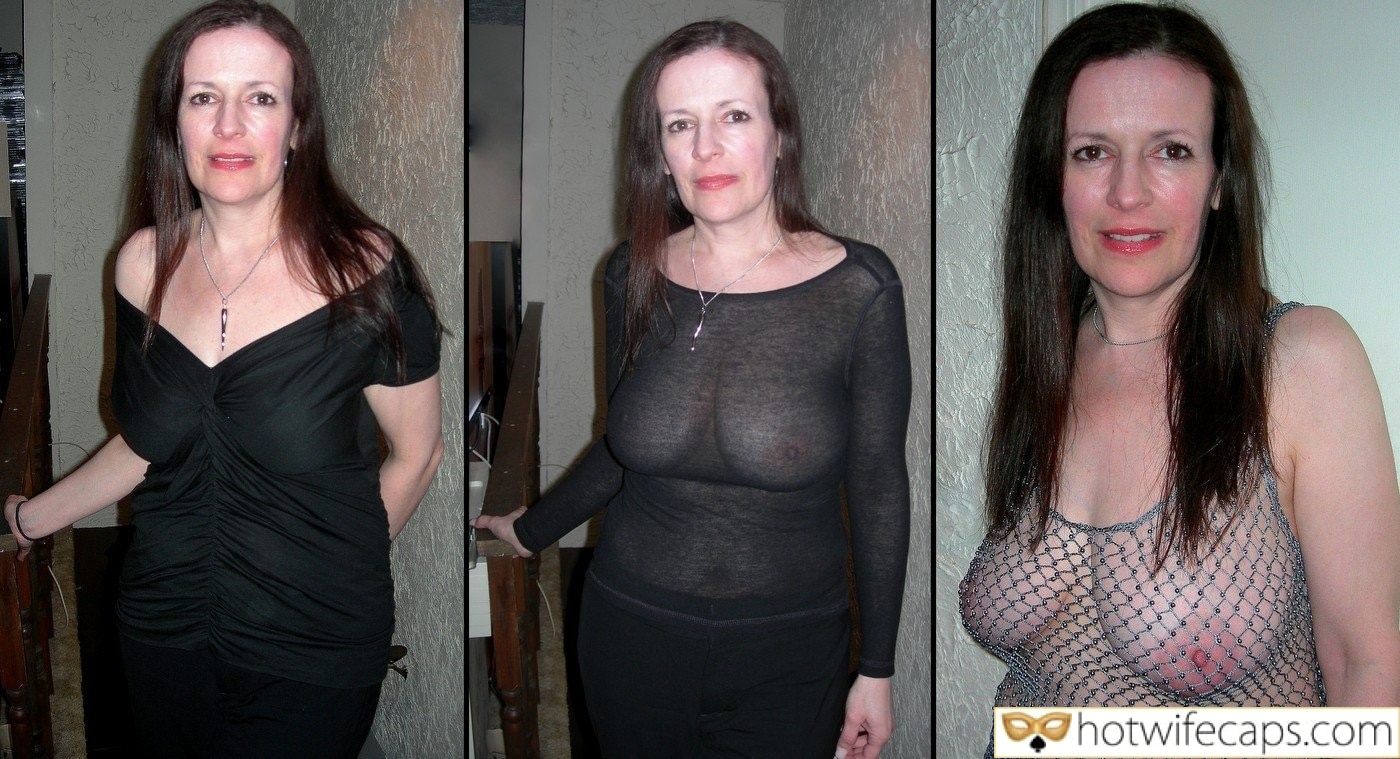 tips submitted by users hotwife cuckold cuckold humiliation make up wife flashing  hotwife caption Show us your tits