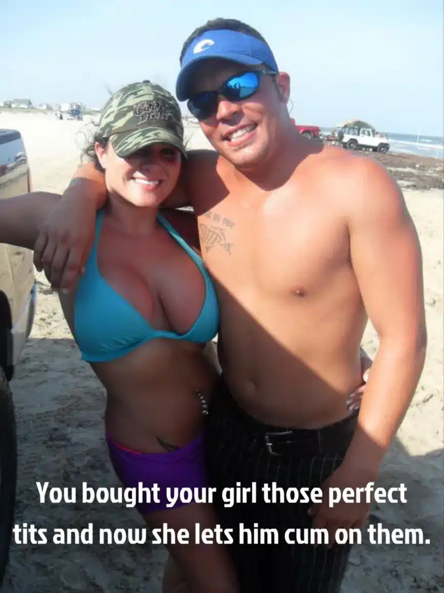 wifesharing hotwife cuckold cuckold humiliation cum dump cuckold stories cheating captions  hotwife caption You bought her those perfect tits and he gets to ruin them with his cum 