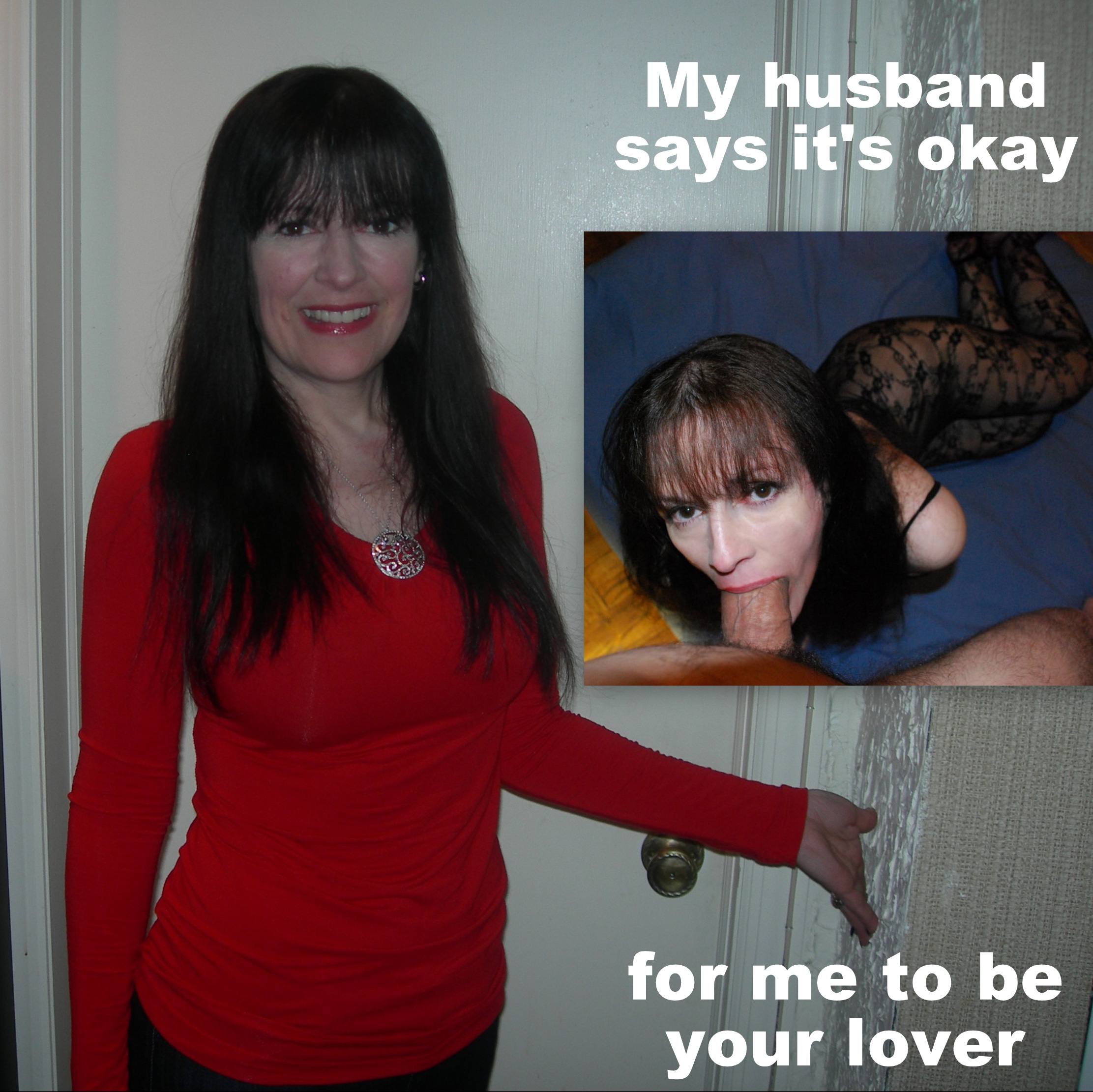 wifesharing tips submitted by users hotwife cuckold my favourite cuckold bull blowjob bigger dick  hotwife caption Its okay to fuck her 