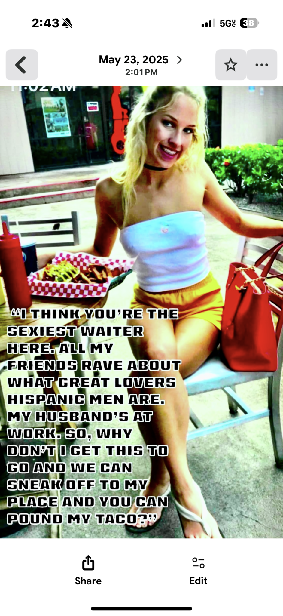 Wife Sharing Submitted by Users 🔥 Cum Slut Cuckold Stories Cheating hotwife caption: < 2:43 May 23, 2025 > 2:01 PM 66 THINK YOU’RE THE SEXIEST WAITER HERE. ALL MY FRIENDS RAVE ABOUT WHAT GREAT LOVERS HISPANIC MEN ARE. MY HUSBAND’S AT WORK. SO, WHY DON’T I GET THIS TO GO AND WE...