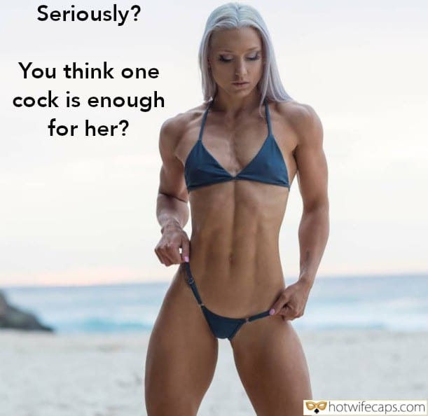 tips texts submitted by users my favourite make up wife flashing cuckold stories pussy licking bottomless  hotwife caption You think one cock is enough for her?