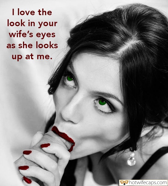 tips texts submitted by users my favourite wife flashing cuckold bully bottomless blowjob  hotwife caption Good sucker in action