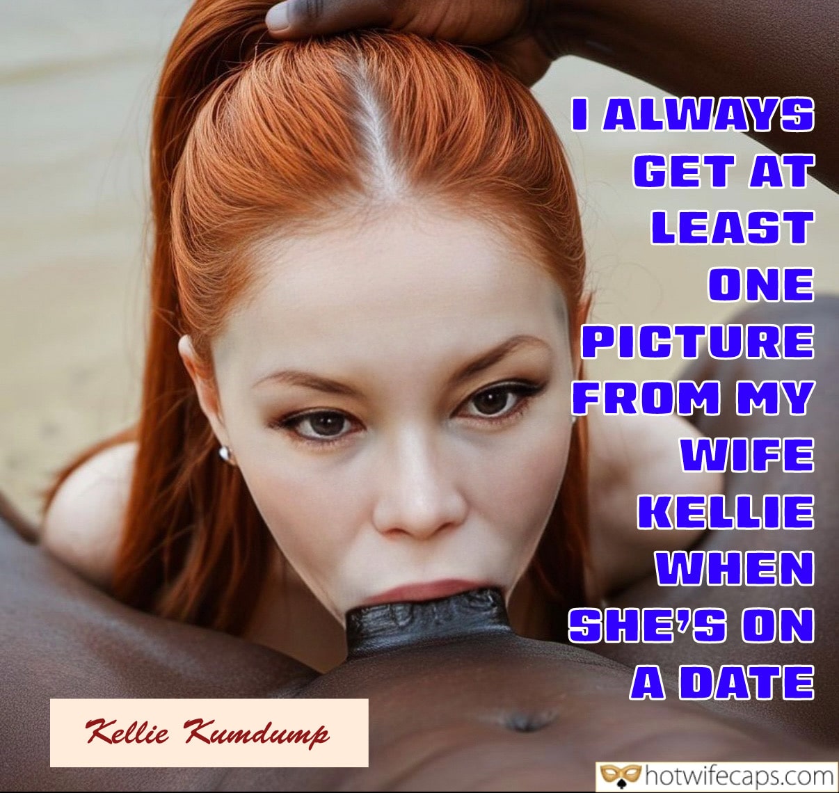 Wife Sharing Texts Submitted by Users 🔥 Cum Slut Blowjob Bigger Cock BBC hotwife caption: Love such naughty girls! Her Mouth Is Full… of Your Cock