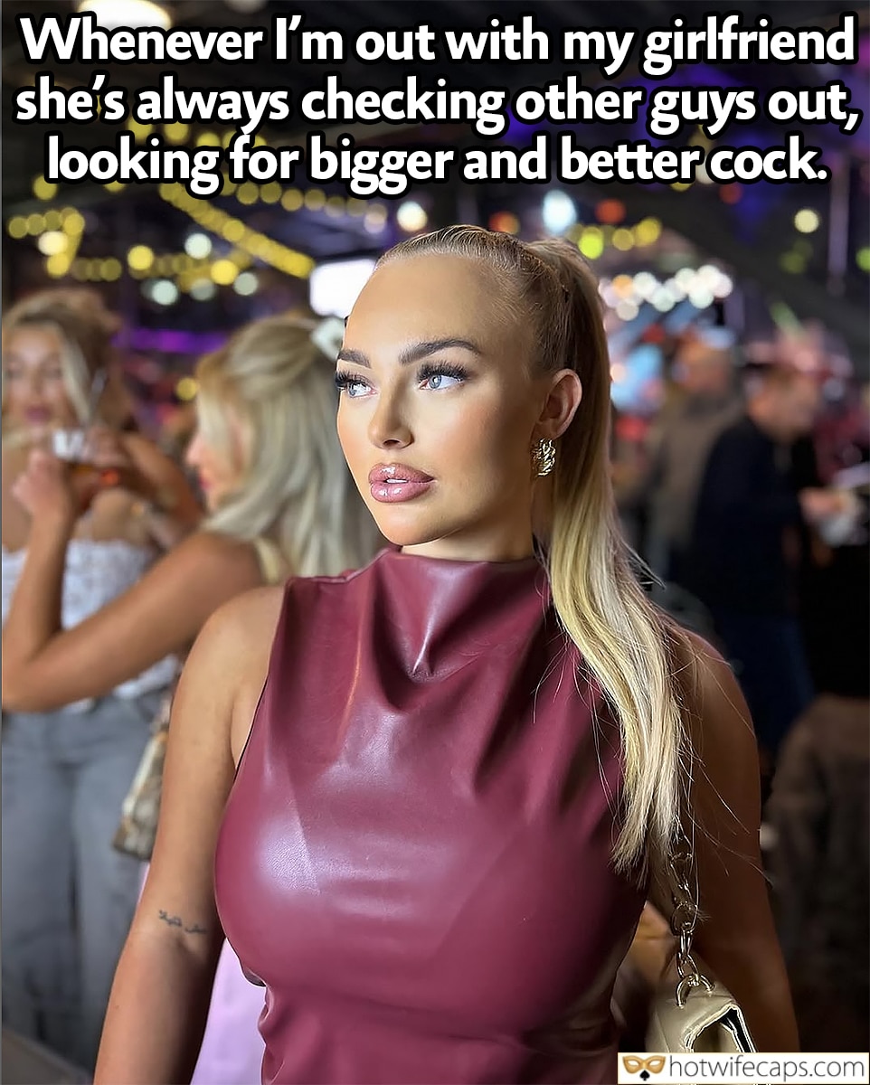 submitted by users wife exposed my favourite too big cheating captions bigger dick  hotwife caption Another night out with my hot GF