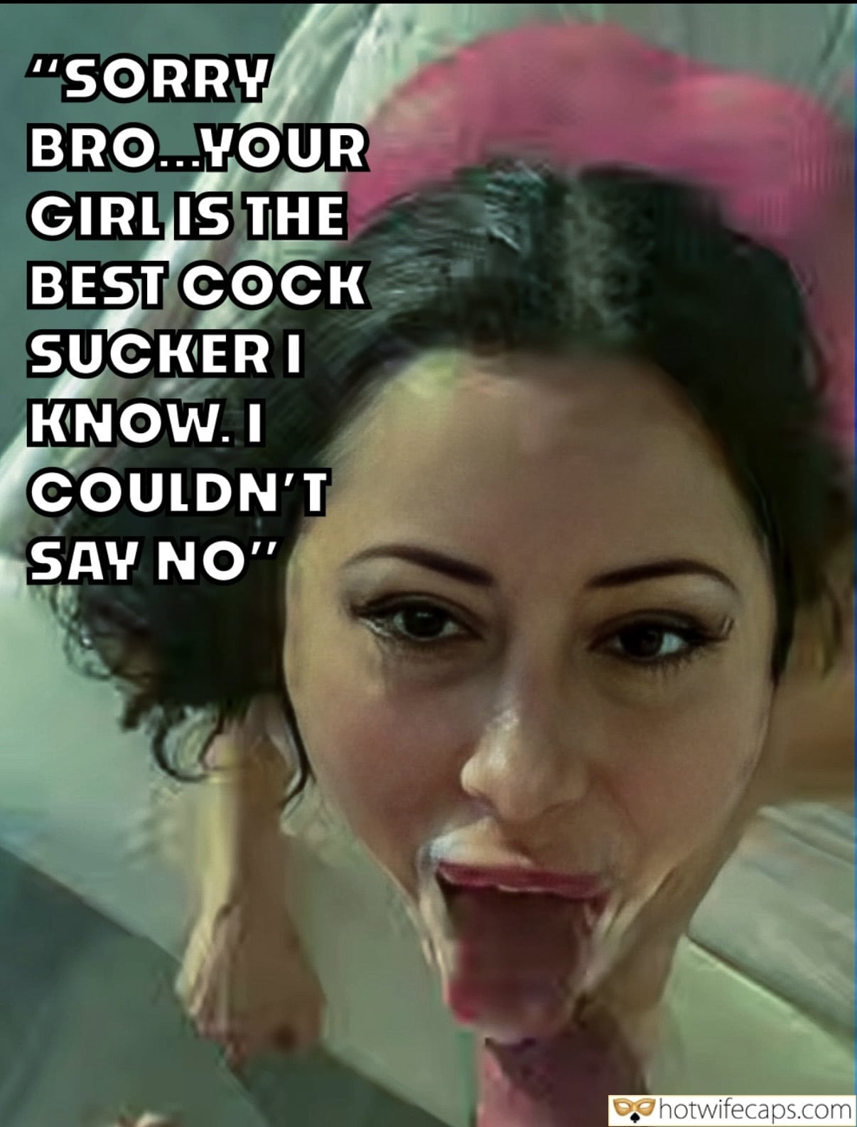 wifesharing submitted by users friends cum dump blowjob bigger dick  hotwife caption Good slut! She knows how to suck a cock