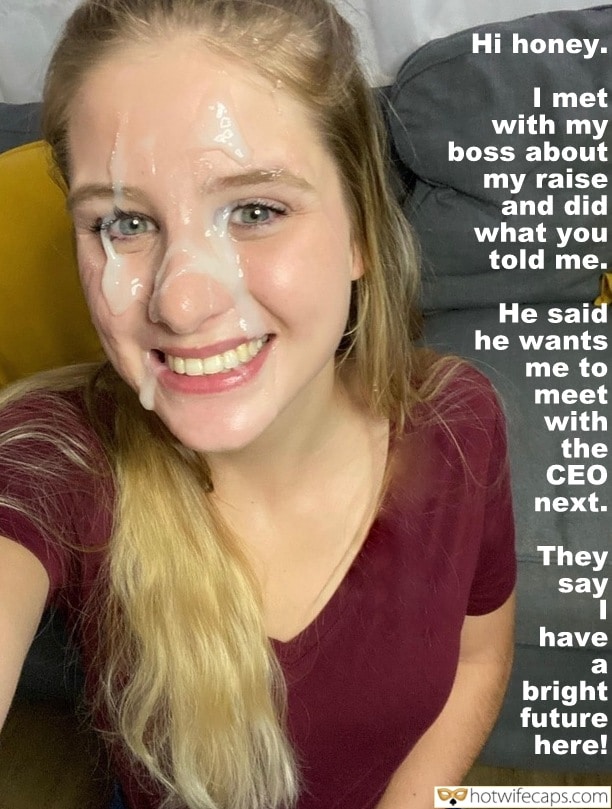 wifesharing submitted by users hotwife cuckold cum dump boss cuckold blowjob  hotwife caption She did as you told her