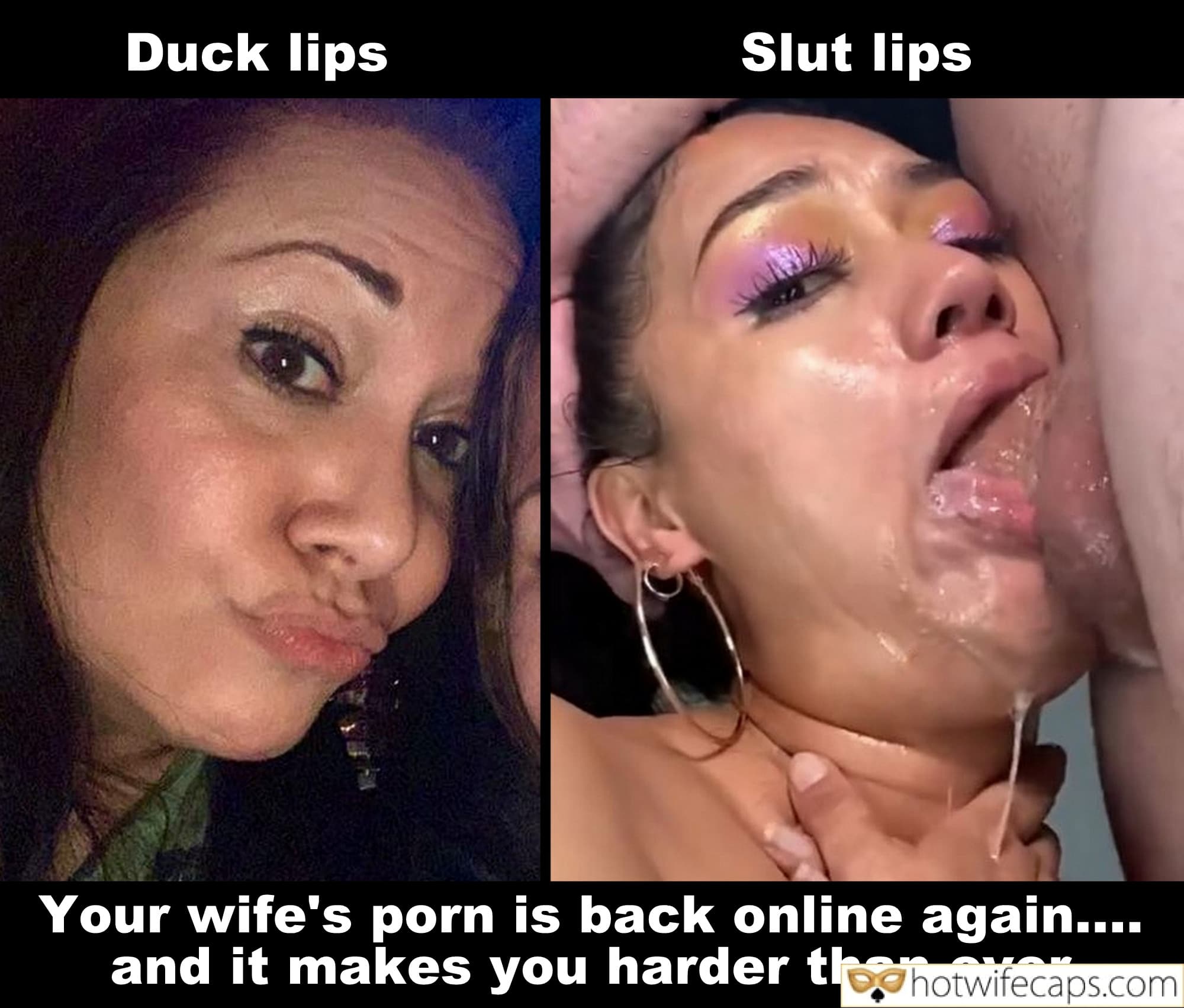 submitted by users hotwife cuckold cuckold humiliation cum dump cuckold bull blowjob bigger dick  hotwife caption Slut lips are ready for cock