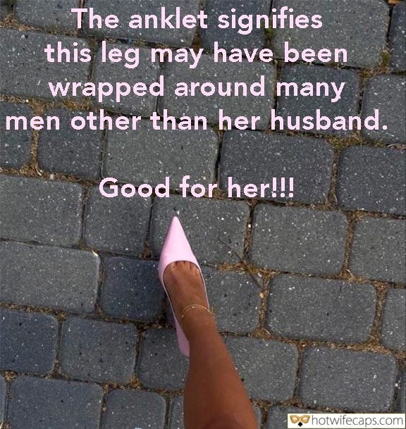 submitted by users wife exposed my favourite cuckold stories pussy licking hotwife anklet  hotwife caption You see this anklet, you understand everything