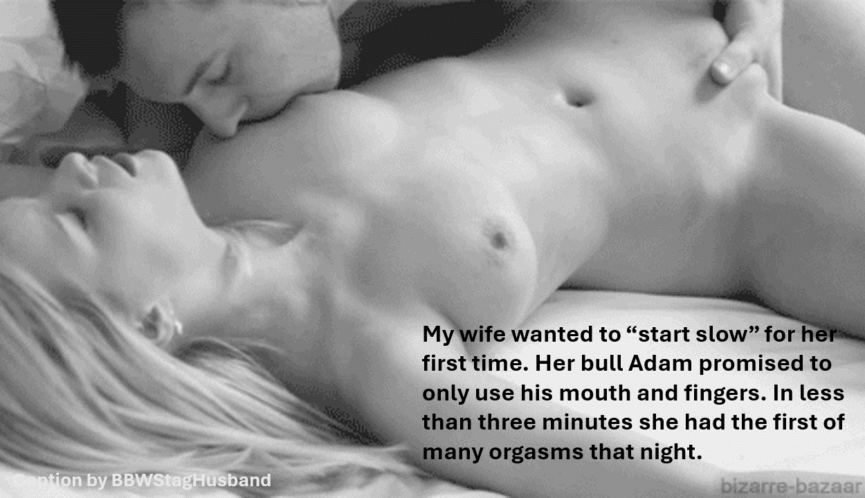 wifesharing tips submitted by users wife no panties my favourite wife masturbating wife handjob cuckold gifs make up dirty talk  hotwife caption Bull is fucking his Lover with 2 fingers 