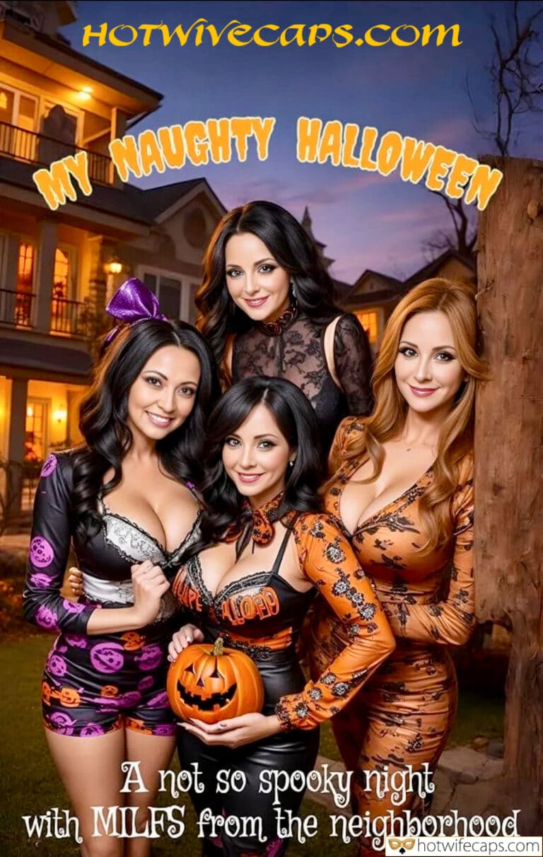 MILF HOTWIVES are ready to celebrate Halloween