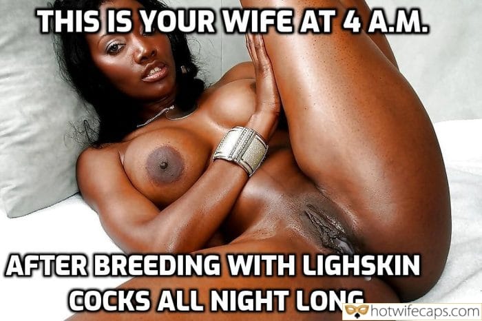 submitted by users wife no panties my favourite make up wife flashing  hotwife caption Black wife bred by white cocks all night