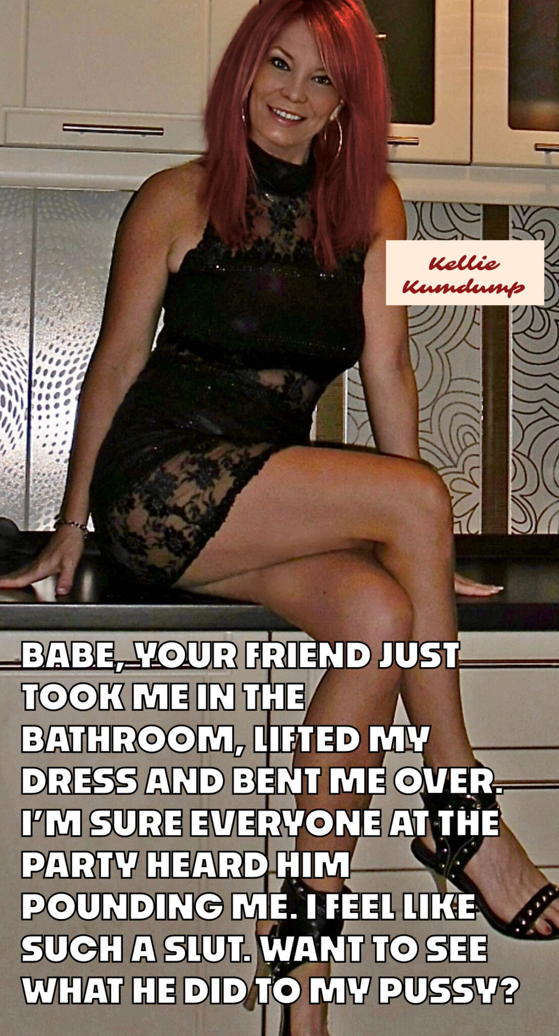 wifesharing submitted by users wife no panties cum dump cuckold stories bottomless bigger dick  hotwife caption Redheaded Wifey is ready for everything