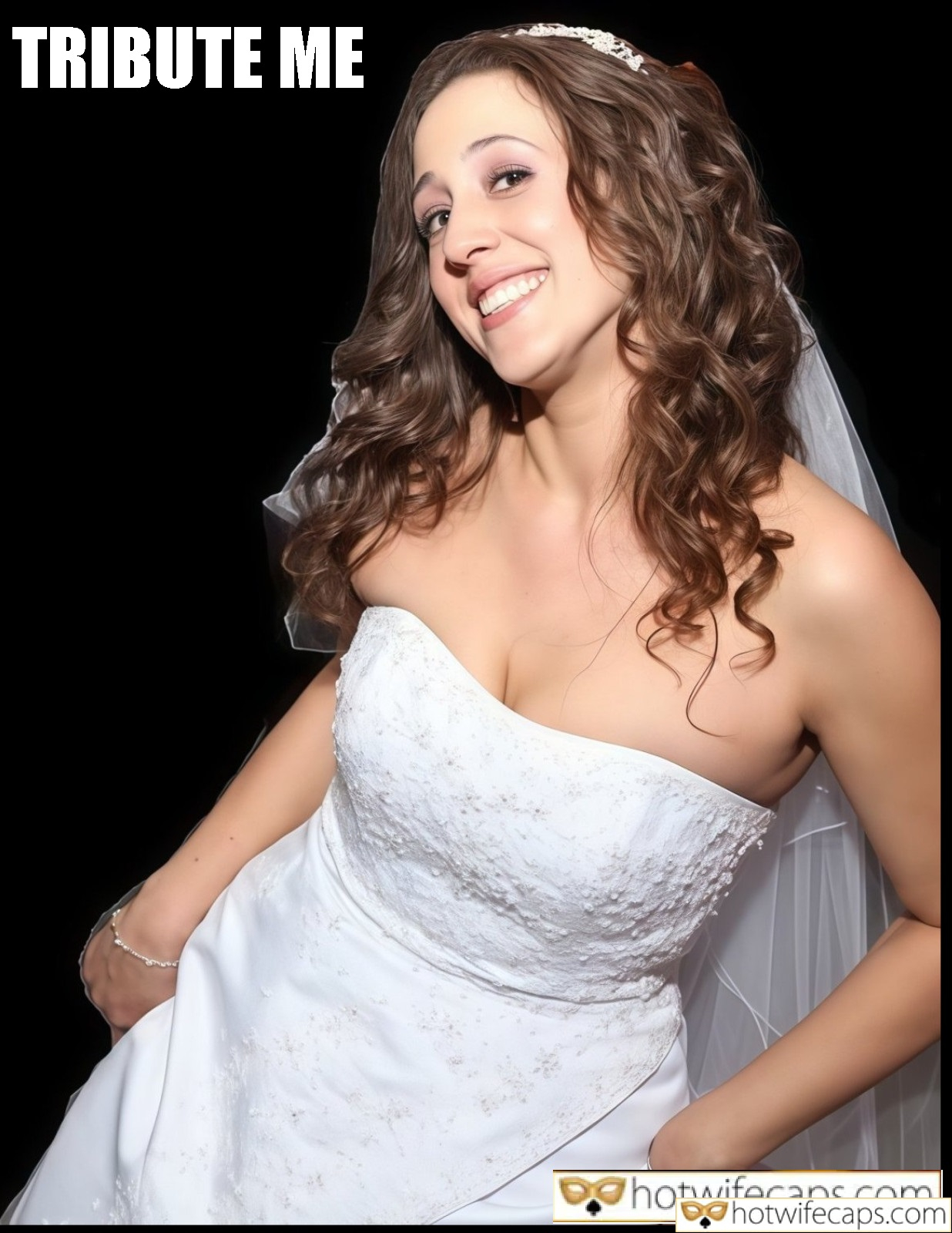 wifesharing submitted by users cum dump cheating captions  hotwife caption Sexy wife on her wedding day 