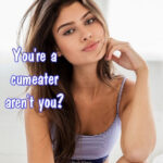 cum eating captions porn