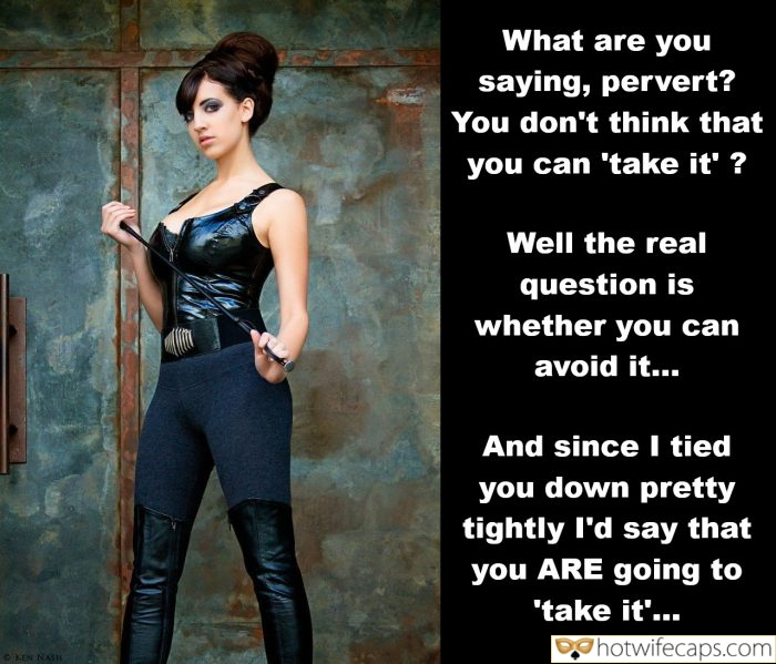 tips texts submitted by users my favourite make up femdom cuckold dirty talk  hotwife caption What are you saying, pervert? 