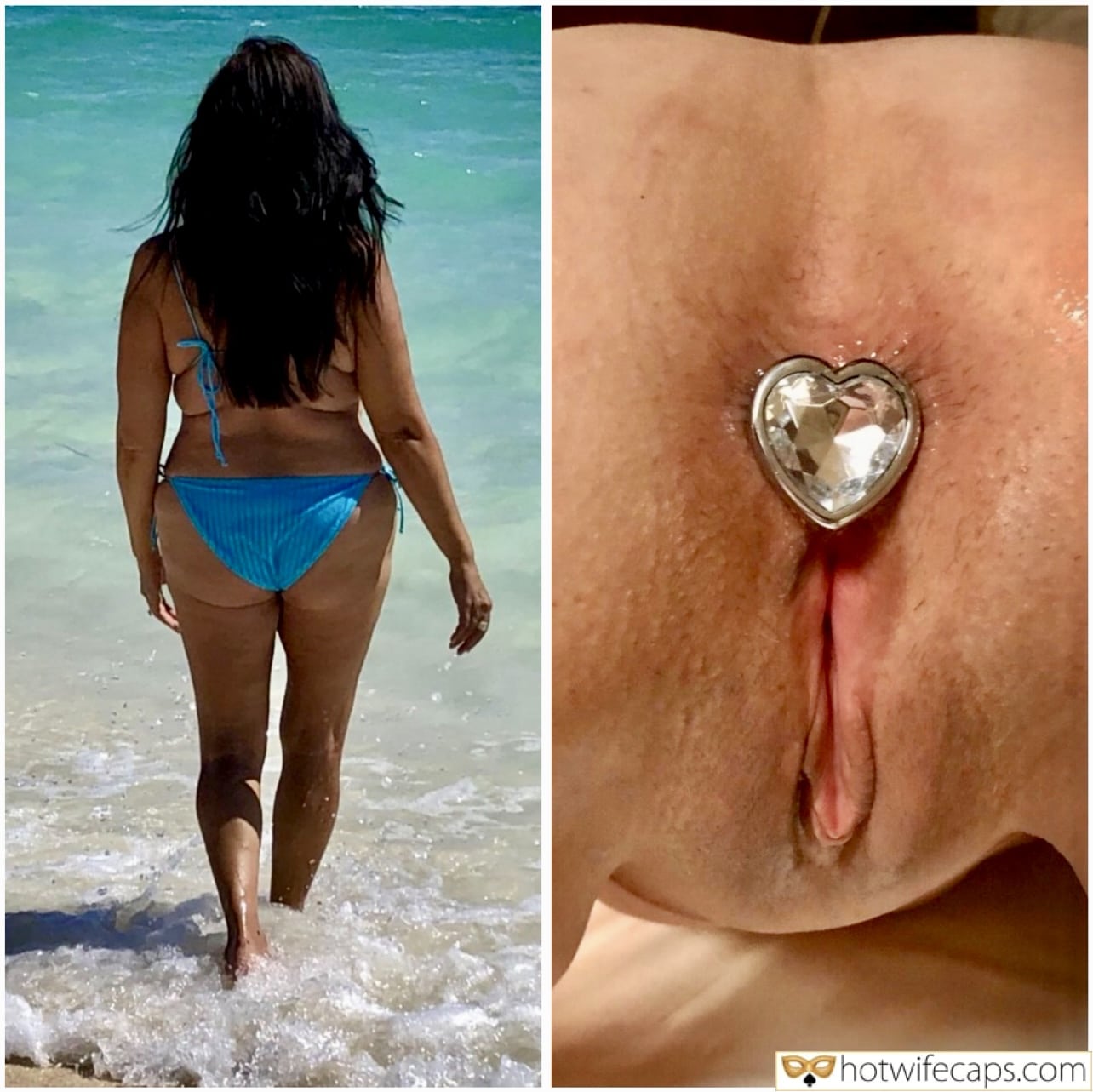 wifesharing cuckold vacation submitted by users wife no panties cum dump anal captions  hotwife caption Just a diamond ass of this hot wifey