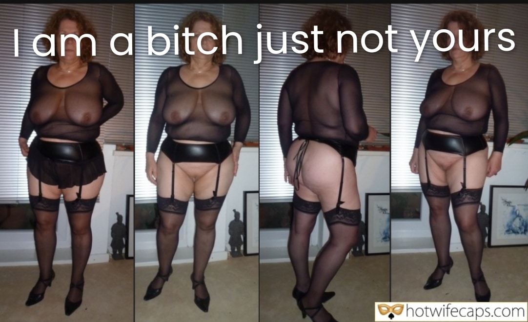 submitted by users wife no panties my favourite make up wife flashing bottomless  hotwife caption Hot BBW slut on display