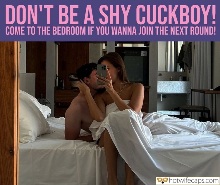 submitted by users my favourite wife flashing cuckold stories pussy licking cheating captions  hotwife caption DONT BE A SHY CUCKBOY!